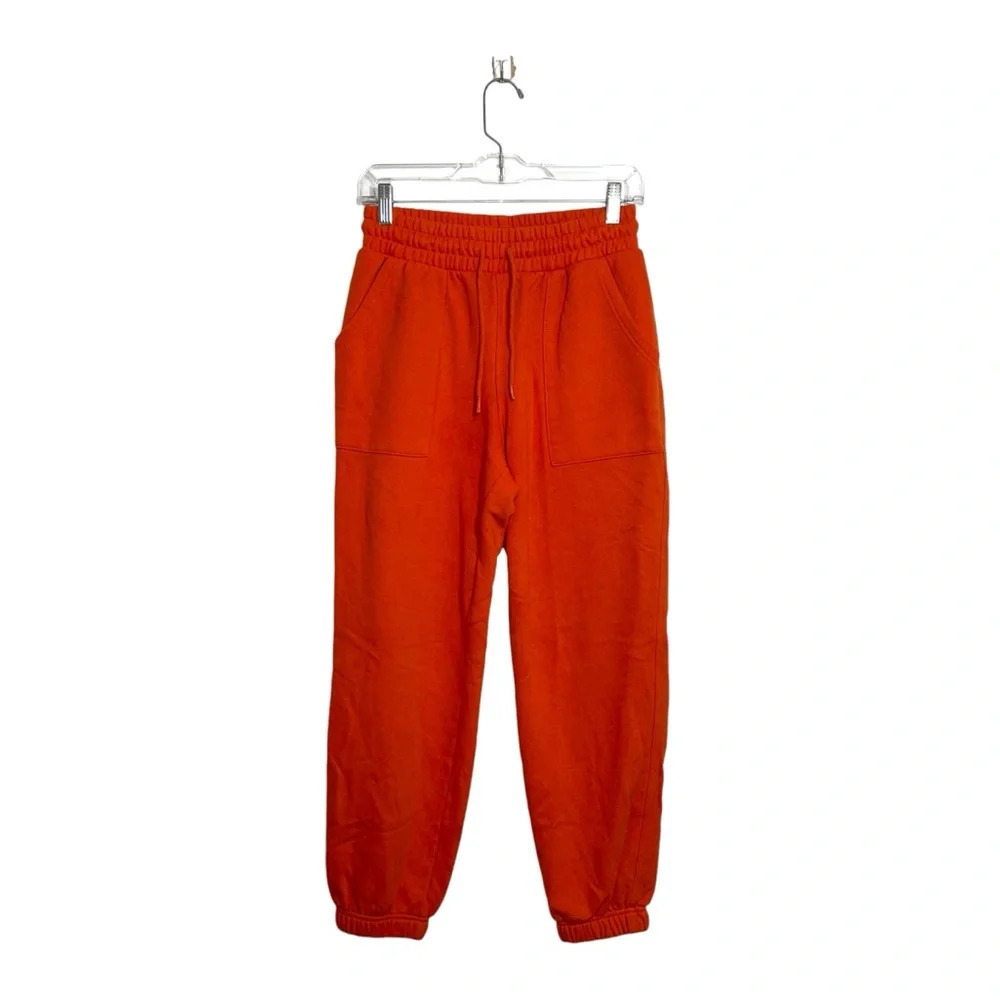 Universal Thread Orange High Rise Drawstring Jogger Sweatpants Small Women’s